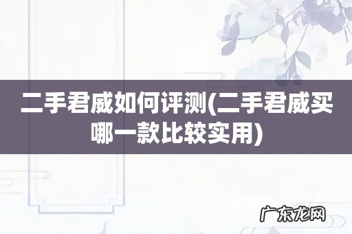 二手君威买哪一款比较实用 二手君威如何评测