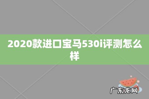 2020款进口宝马530i评测怎么样