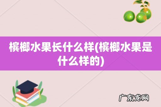槟榔水果是什么样的 槟榔水果长什么样