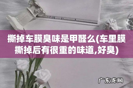 车里膜撕掉后有很重的味道,好臭 撕掉车膜臭味是甲醛么