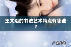 王文治的书法艺术特点有哪些？