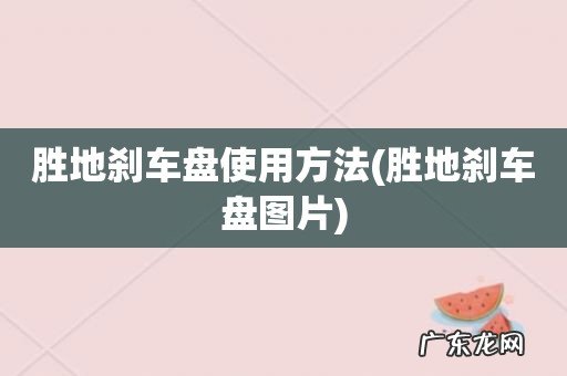 胜地刹车盘图片 胜地刹车盘使用方法