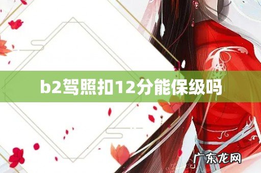 b2驾照扣12分能保级吗