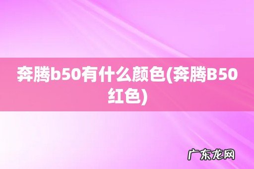 奔腾B50红色 奔腾b50有什么颜色