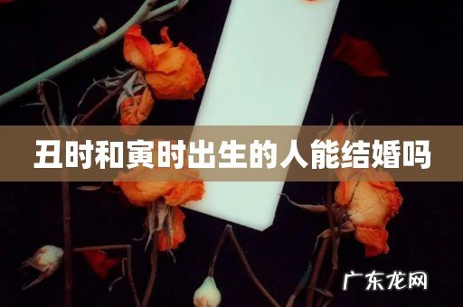 丑时和寅时出生的人能结婚吗