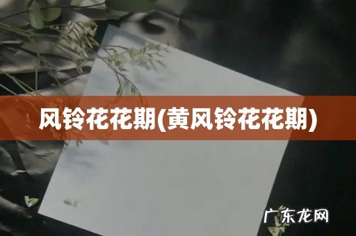 黄风铃花花期 风铃花花期