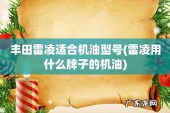 雷凌用什么牌子的机油 丰田雷凌适合机油型号