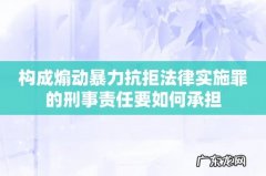 构成煽动暴力抗拒法律实施罪的刑事责任要如何承担