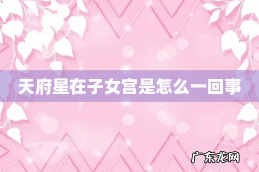 天府星在子女宫是怎么一回事