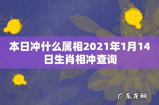 本日冲什么属相2021年1月14日生肖相冲查询