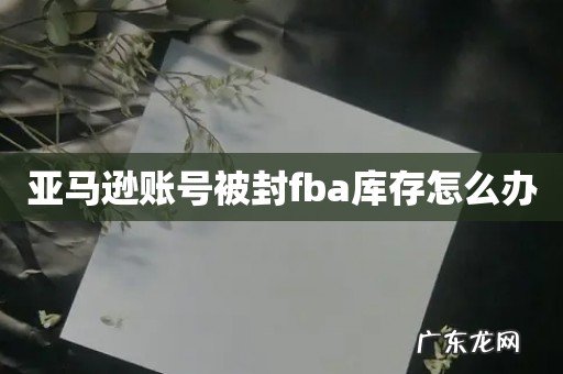亚马逊账号被封fba库存怎么办