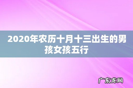 2020年农历十月十三出生的男孩女孩五行