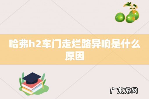 哈弗h2车门走烂路异响是什么原因