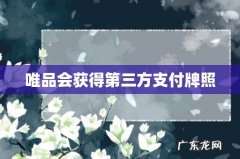 唯品会获得第三方支付牌照