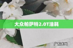 大众帕萨特2.0T油耗