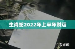 生肖蛇2022年上半年财运