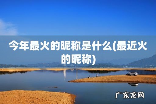 最近火的昵称 今年最火的昵称是什么