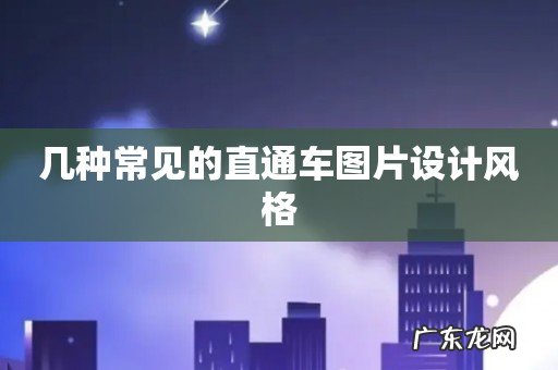 几种常见的直通车图片设计风格