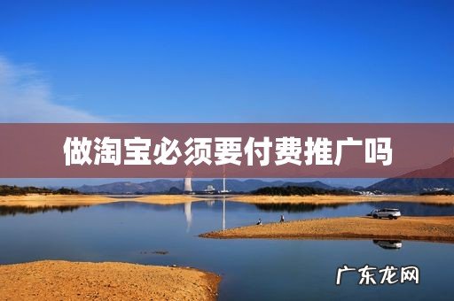 做淘宝必须要付费推广吗