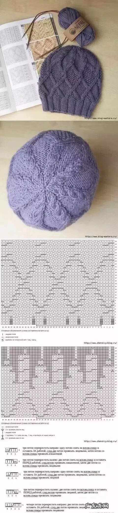 钩针帽子的各种花样 编织帽子花样大全图解