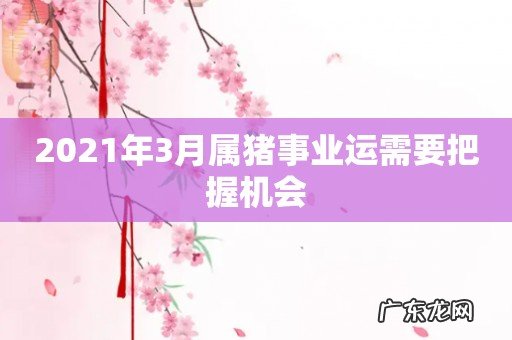2021年3月属猪事业运需要把握机会