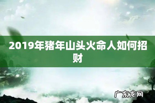2019年猪年山头火命人如何招财