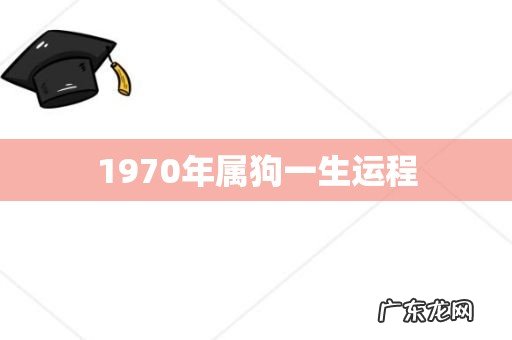 1970年属狗一生运程