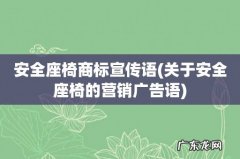 关于安全座椅的营销广告语 安全座椅商标宣传语