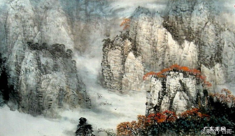 小八尺山水画 八尺青山风水画怎么画