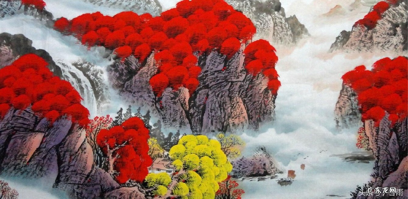 小八尺山水画 八尺青山风水画怎么画