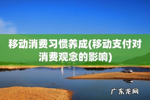 移动支付对消费观念的影响 移动消费习惯养成