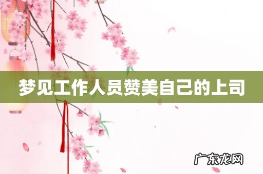 梦见工作人员赞美自己的上司