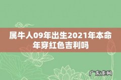 属牛人09年出生2021年本命年穿红色吉利吗