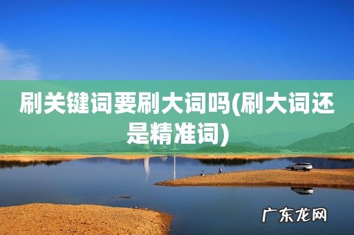 刷大词还是精准词 刷关键词要刷大词吗