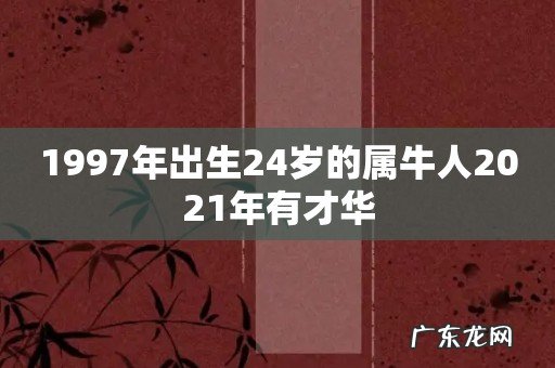 1997年出生24岁的属牛人2021年有才华