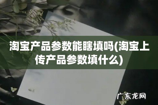 淘宝上传产品参数填什么 淘宝产品参数能瞎填吗