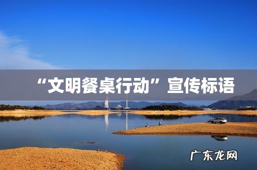 “文明餐桌行动”宣传标语