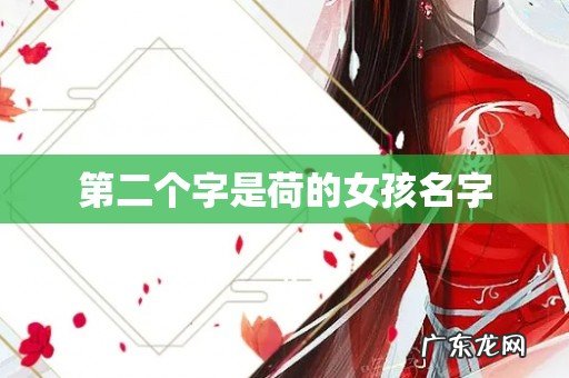 第二个字是荷的女孩名字