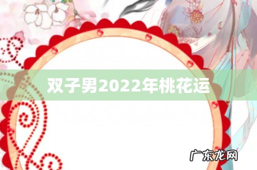 双子男2022年桃花运