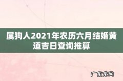 属狗人2021年农历六月结婚黄道吉日查询推算