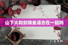 山下火和剑锋金适合在一起吗