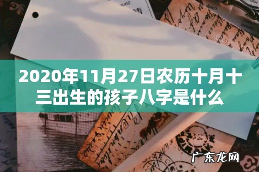 2020年11月27日农历十月十三出生的孩子八字是什么