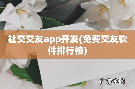 免费交友软件排行榜 社交交友app开发
