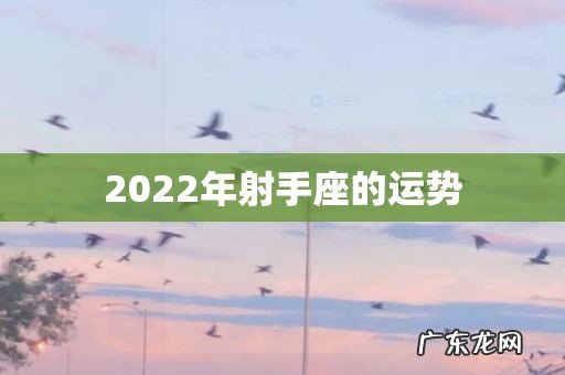 2022年射手座的运势