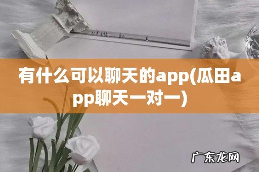 瓜田app聊天一对一 有什么可以聊天的app