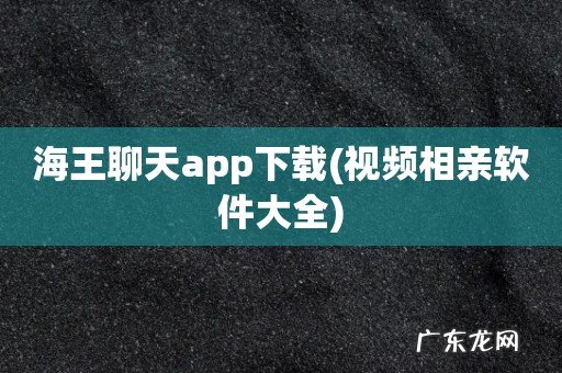 视频相亲软件大全 海王聊天app下载