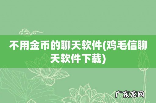 鸡毛信聊天软件下载 不用金币的聊天软件