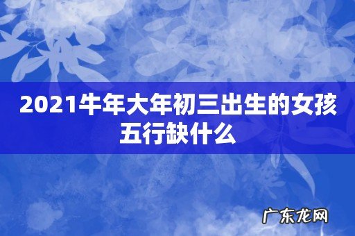 2021牛年大年初三出生的女孩五行缺什么