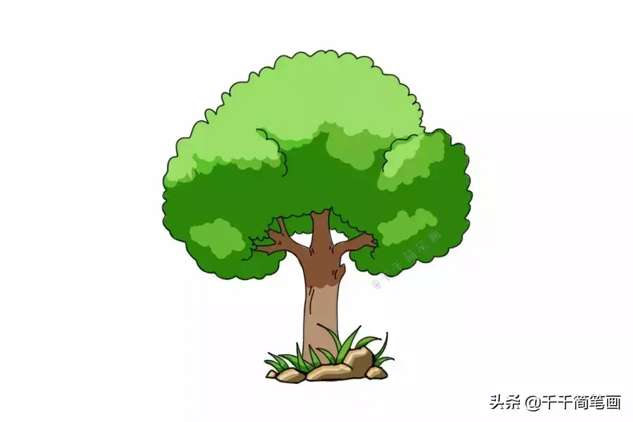 植树节简笔画儿童画 植树节儿童画素材