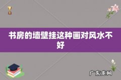 书房的墙壁挂这种画对风水不好